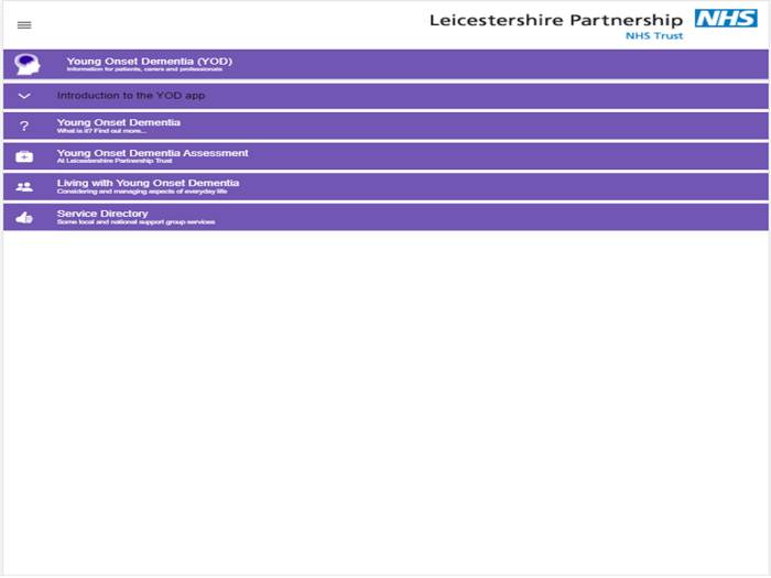 Young Onset Dementia YOD