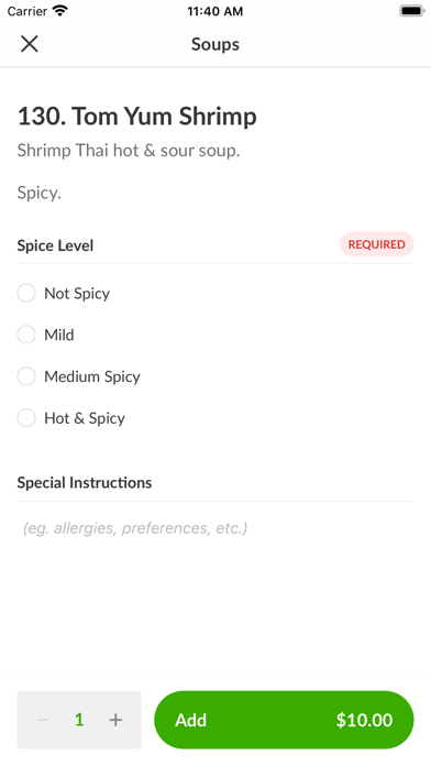 Sai Mai Thai Restaurant Screenshot