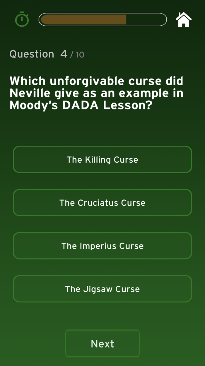 Quiz for Harry Potter
