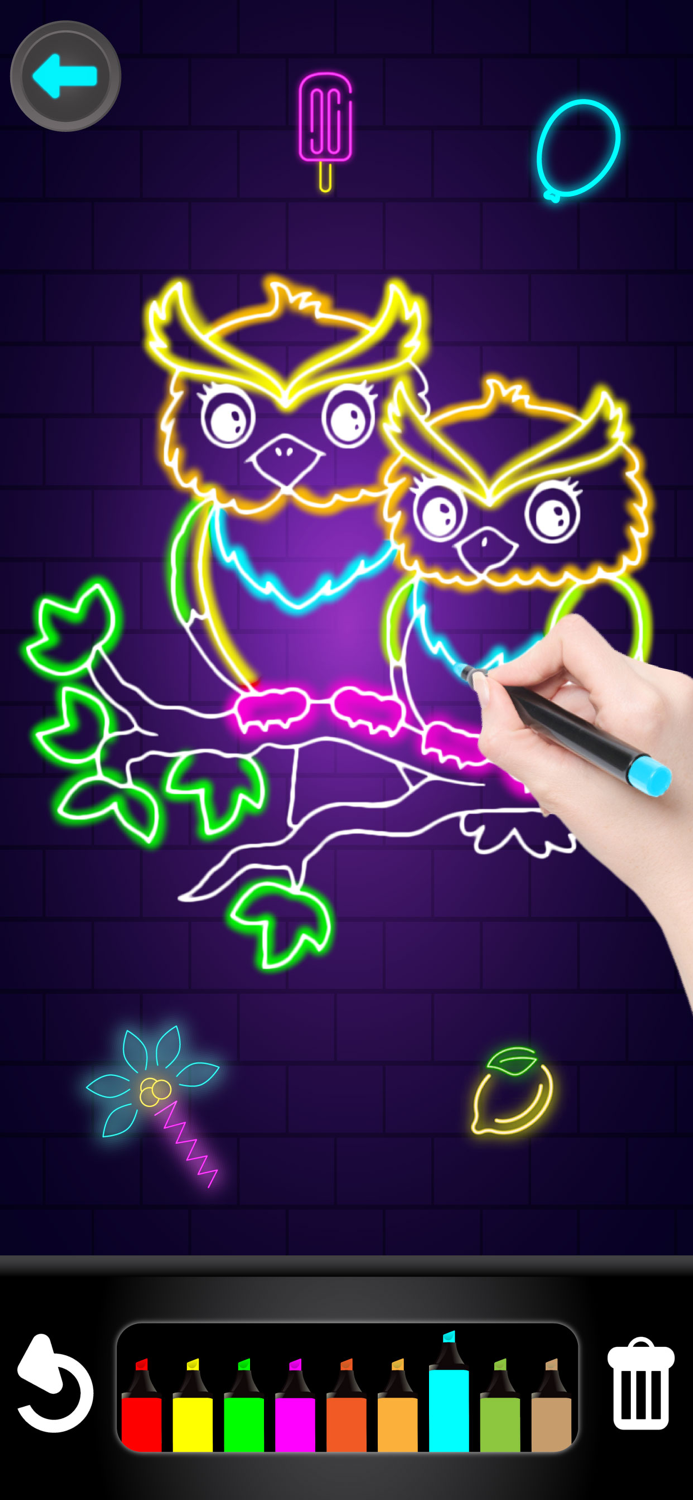 Coloring Glitter Numbers