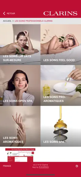 Game screenshot Clarins Spa Product Library hack
