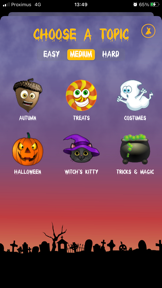 WordSearch Halloween screenshot