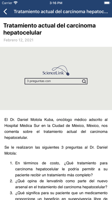 ScienceLink Screenshot