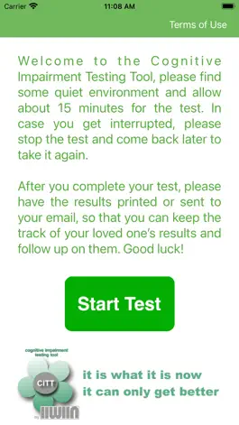 Game screenshot Cognitive Impairment Test mod apk