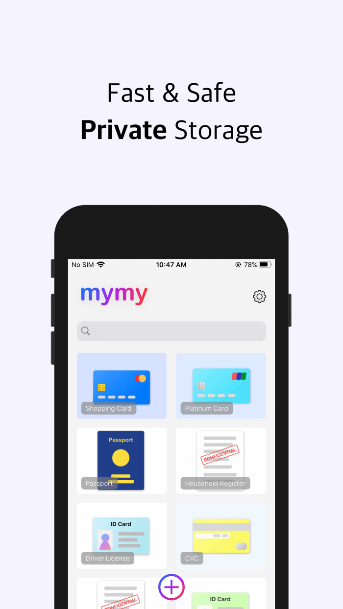 mymy - Secret Photo Safe Lock