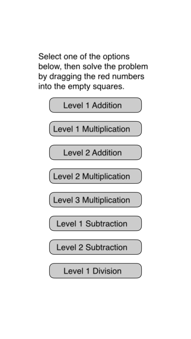 Arithmetic Tables Screenshot