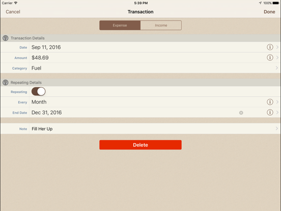 Screenshot #6 pour Spending Tracker