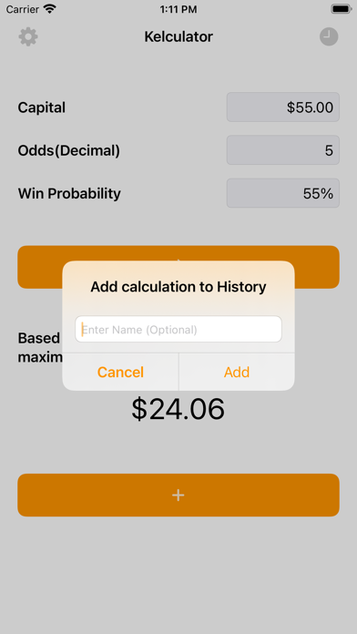 Kelculator Screenshot