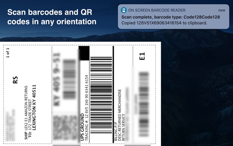 on screen barcode reader iphone screenshot 2