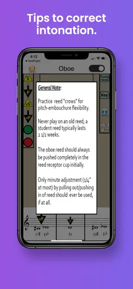 Game screenshot Oboe Fingering & Tuning hack
