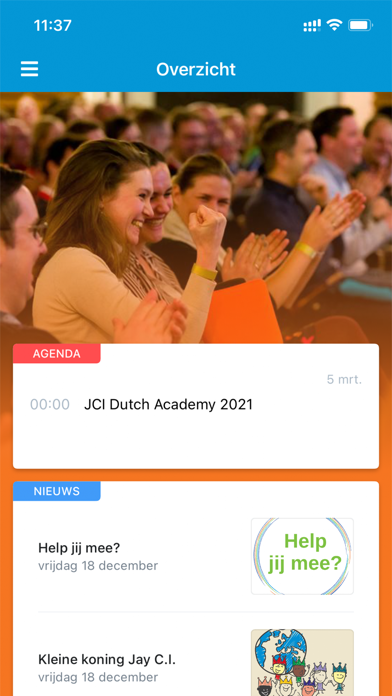 JCI Nederland Ledenapp Screenshot