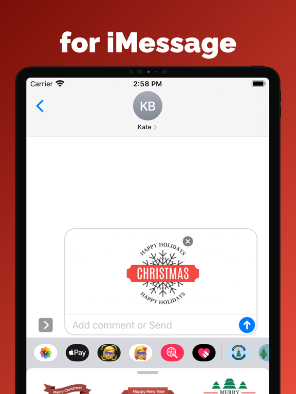 Screenshot #6 pour Merry Christmas stickers emoji