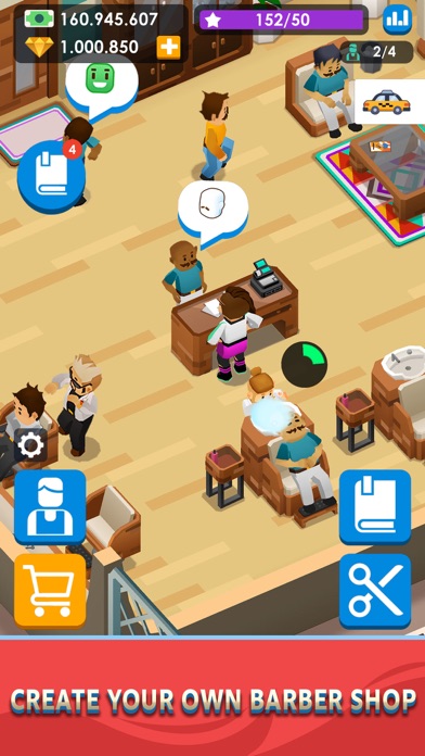 Idle Barber Shop Tycoon - Game Screenshot