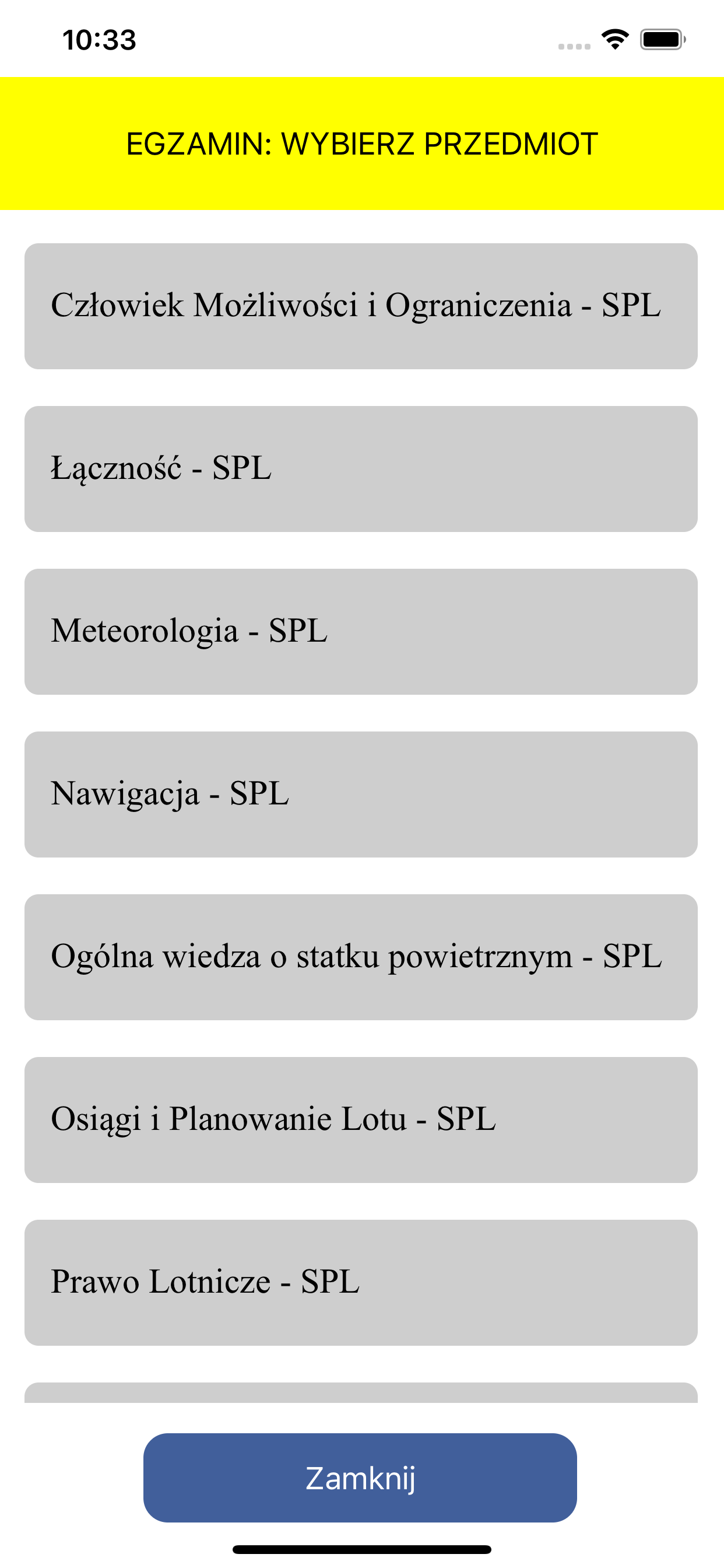 Egzamin ULC SPL