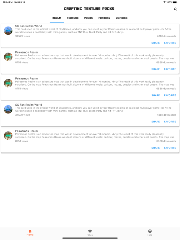 Screenshot #5 pour Crafting Texture Packs MCPE