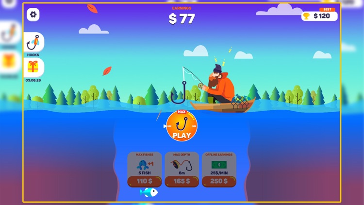 Fishing on the river