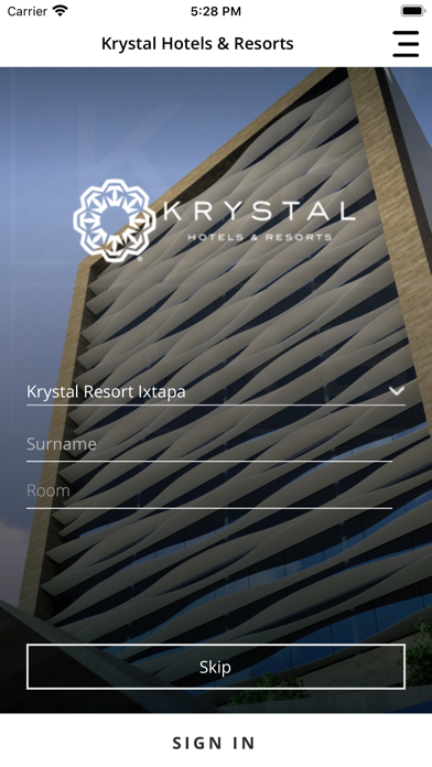 Krystal Hotels & Resorts Screenshot