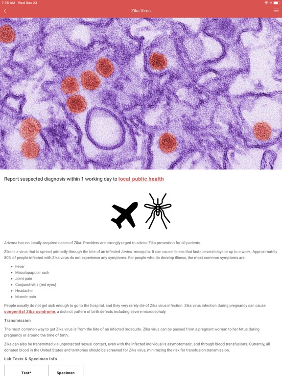 AZ Infectious Disease Resource iPad screenshot 5 - Medical app
