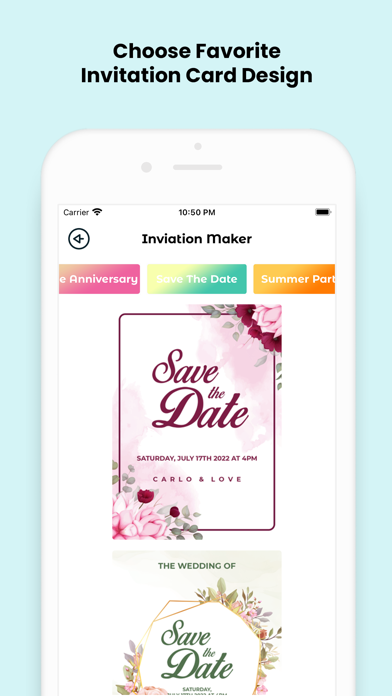 Invitation Card Maker (RSVP) Screenshot