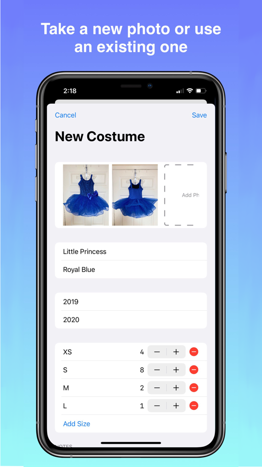 #2. Costumize - Digital Inventory (iOS) By: Open Brace