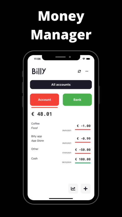 Screenshot #1 pour Billy - Money Manager Sync