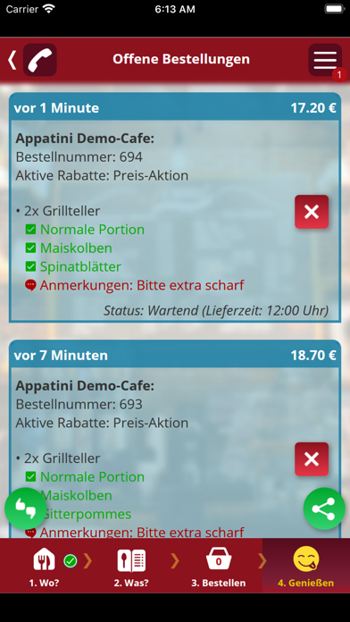 Appatini: Einfach. Bestellen. Screenshot