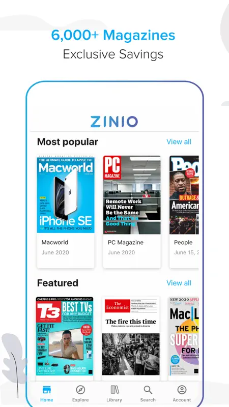 ZINIO - マガジンニューススタンド screenshot 1 of 6