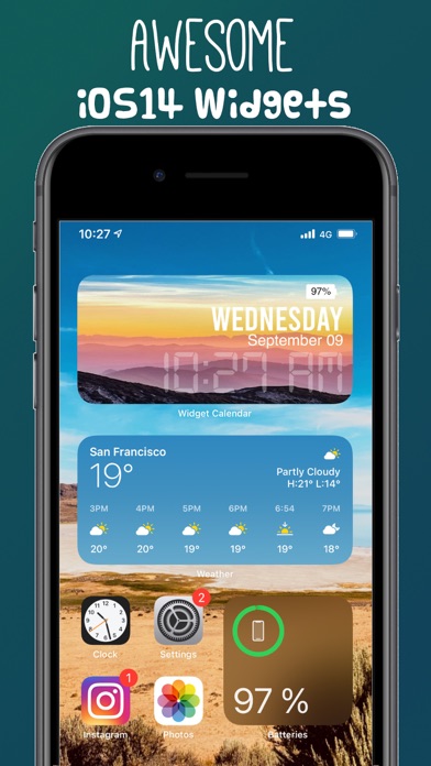 Widget Calendar for Homescreenのおすすめ画像1