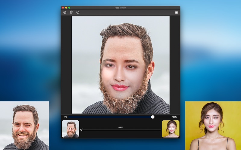 face morph : morph 2 faces iphone screenshot 4