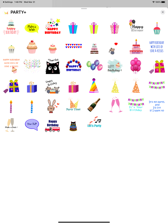 Screenshot #4 pour PARTY+ Sticker Pack