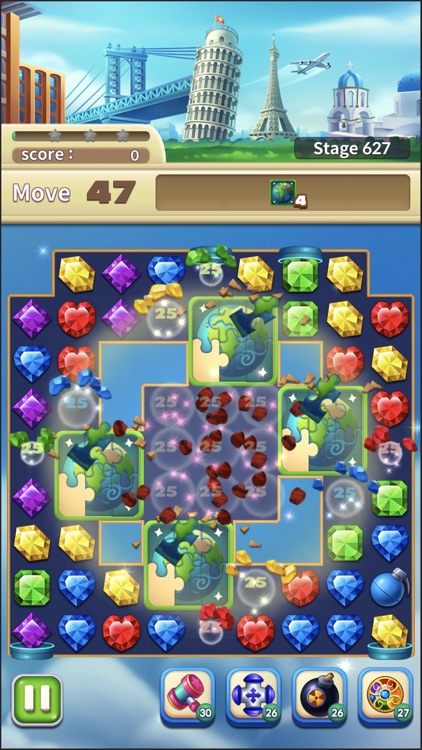 Jewels World Match 3 Puzzle screenshot-8