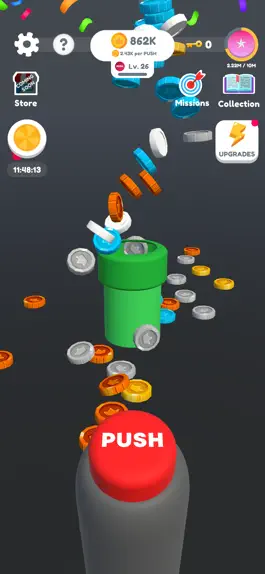 Game screenshot Idle Coin Button: Bitcoin game mod apk