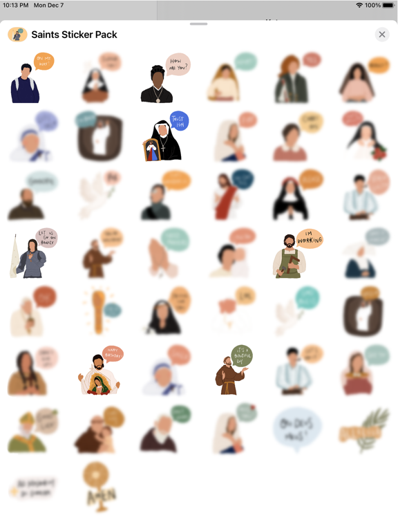 Screenshot #5 pour Saints Sticker Pack
