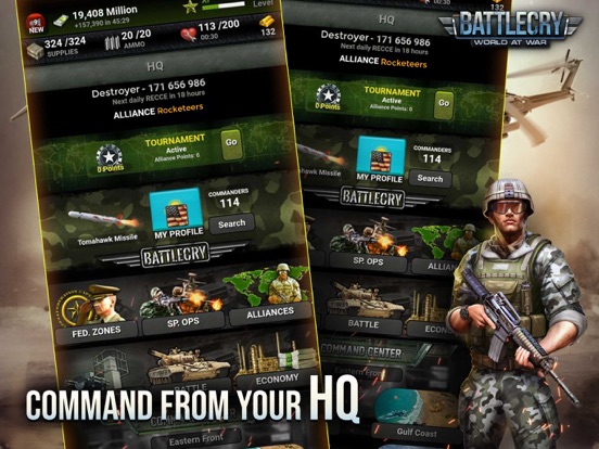 BattleCry: World War Game iPad app afbeelding 4