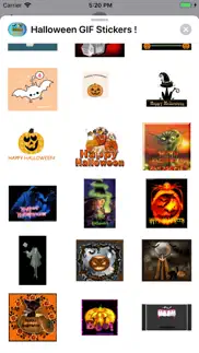 halloween gif stickers ! iphone screenshot 3