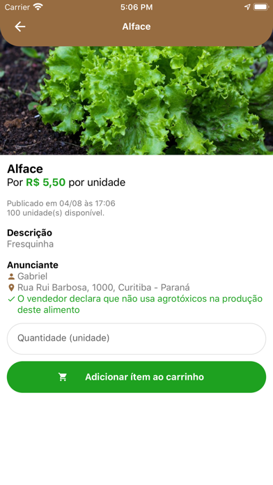 Quintal: Aqui é sem agrotóxico Screenshot