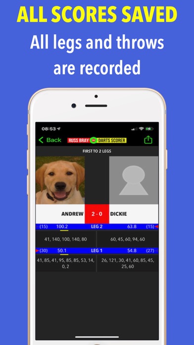 Russ Bray Darts Scorer screenshot1
