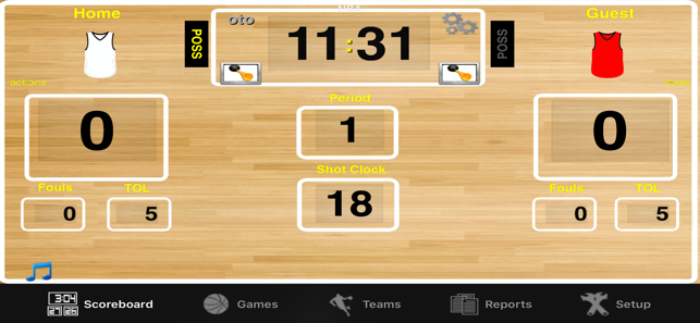 ‎Ballers Basketball Scoreboard Screenshot