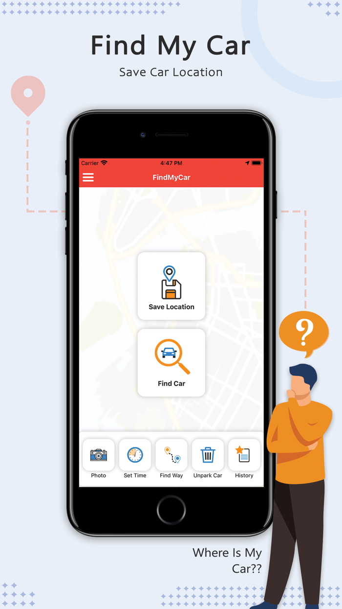 Find my parked Car - Carfinder
