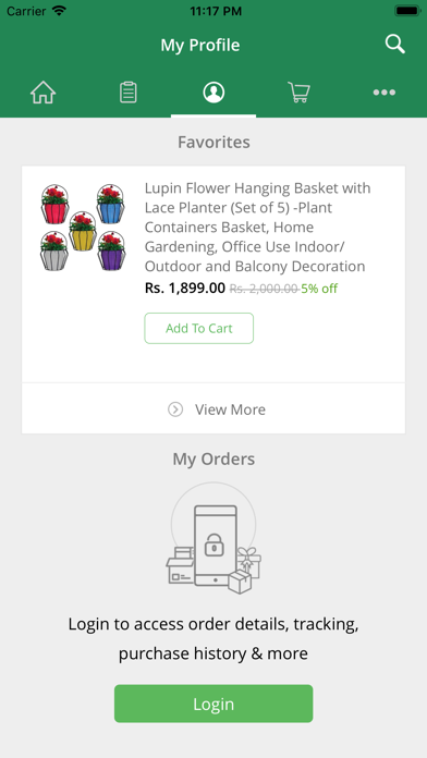 TrustBasket-Gardening products Screenshot