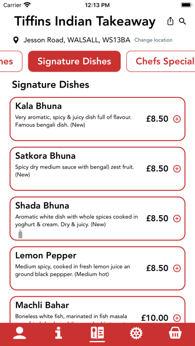 Tiffins Indian Takeaway Screenshot