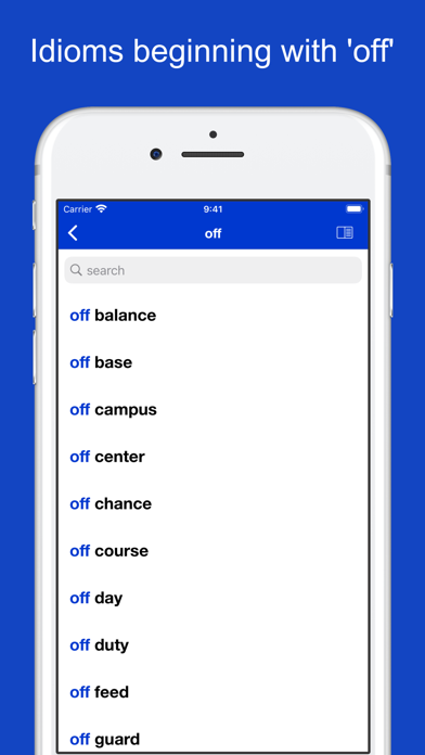 English Prepositional Idioms Screenshot