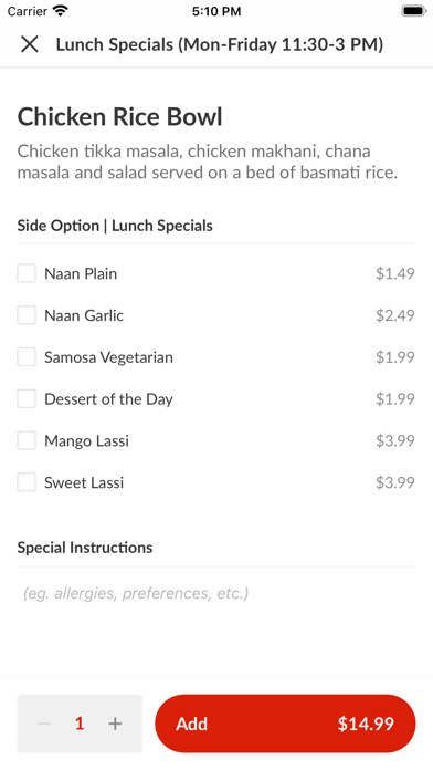 TAVA Restaurant Screenshot