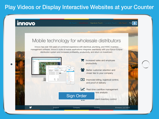 Innovo Signature Touch iPad screenshot 4 - Business app