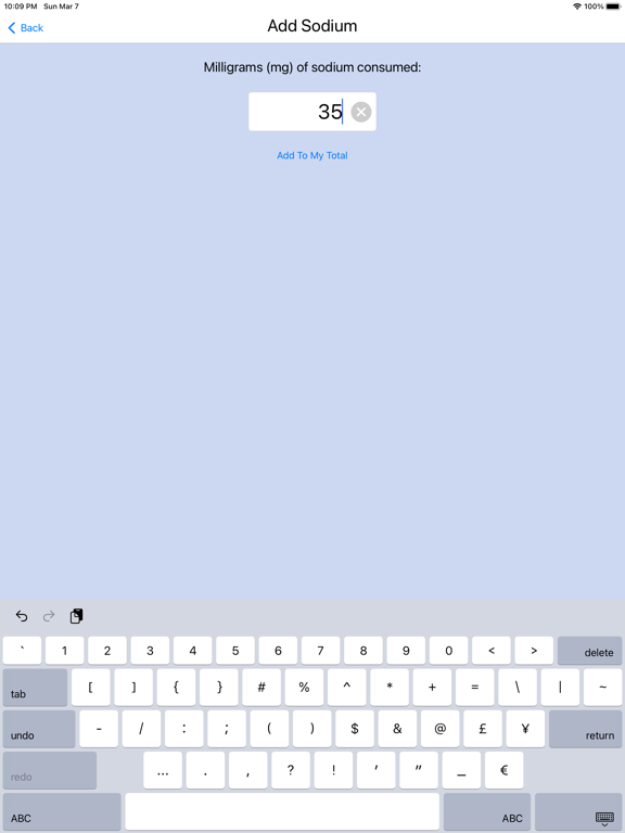 Screenshot #5 pour Sodium Tracker
