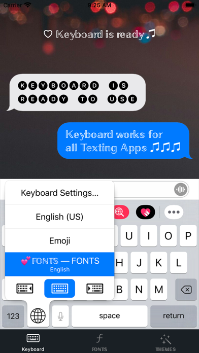 Screenshot #1 pour Fonts for iPhone - Keyboard!