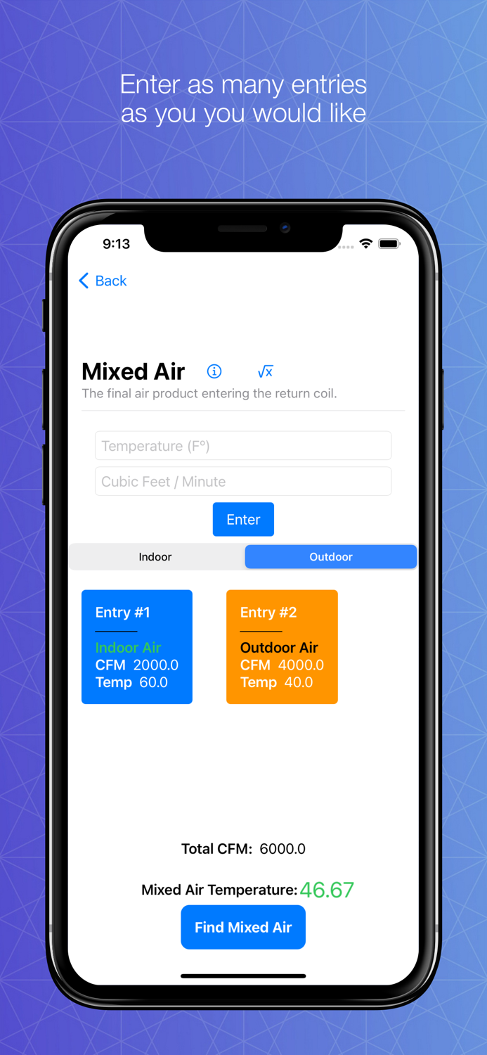 HVAC Formulas Tech Calculator