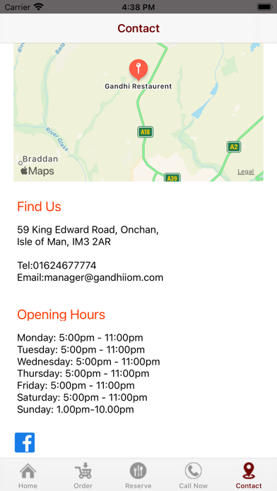 Gandhi Restaurant Screenshot