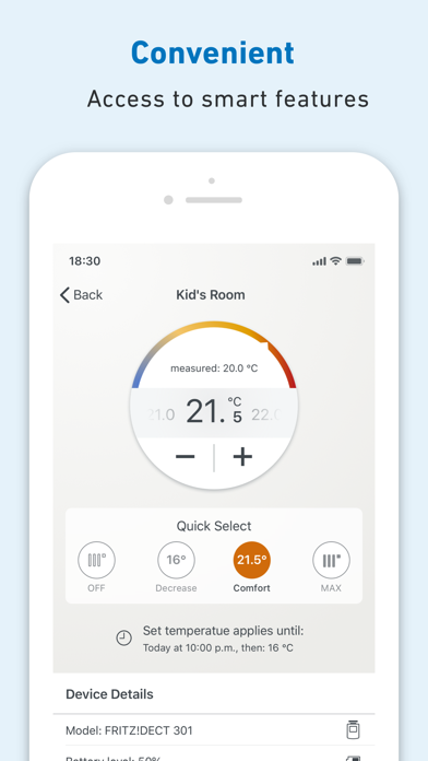 FRITZ!App Smart Home Screenshot