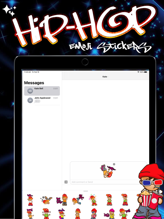 Screenshot #5 pour Hip-hop Emoji Stickers